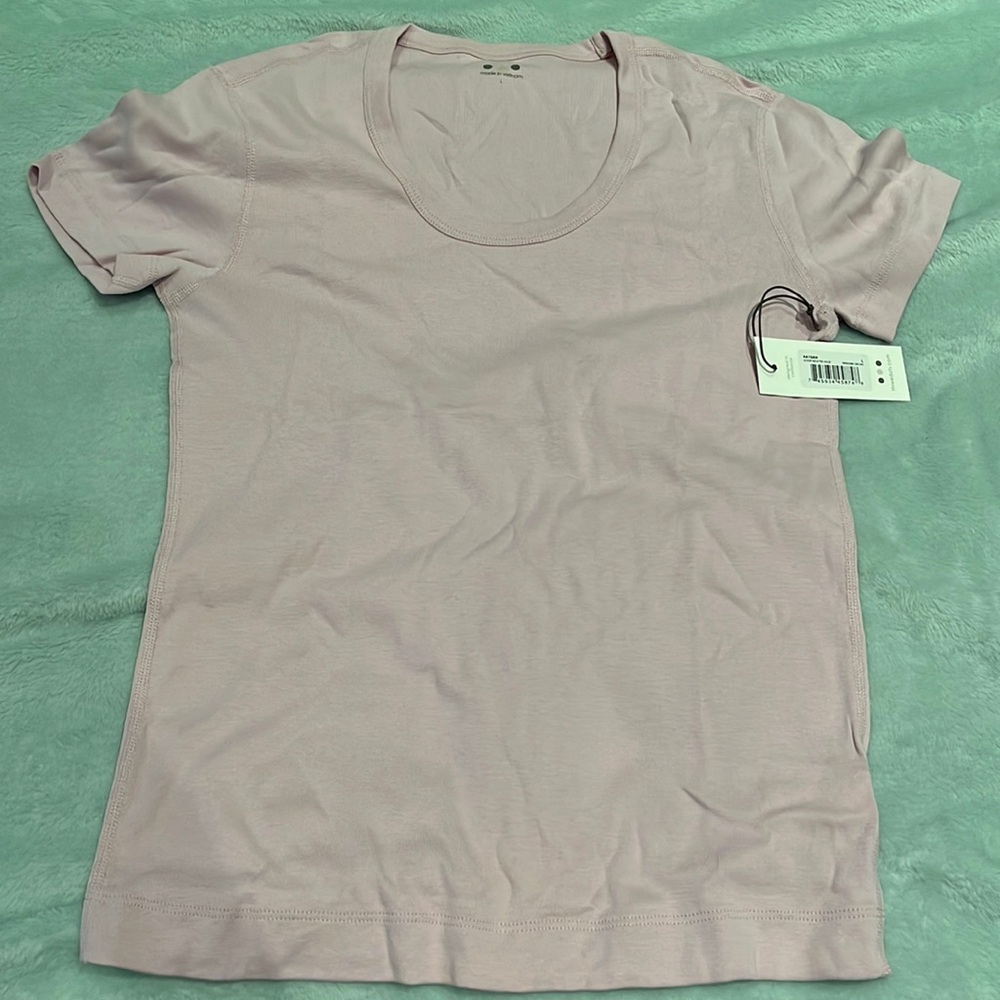 Three Dots Scoop Neck Tee